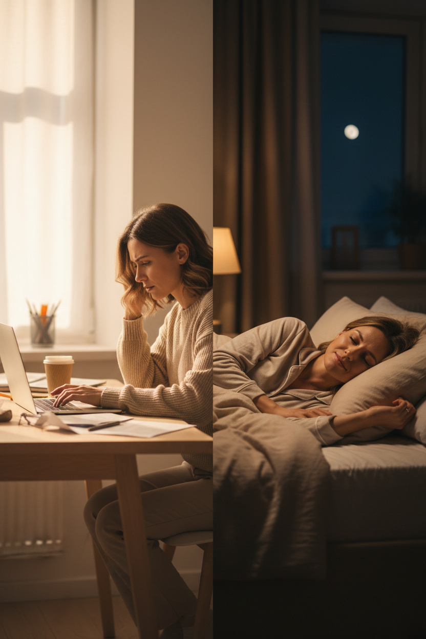 Contraste travail détente